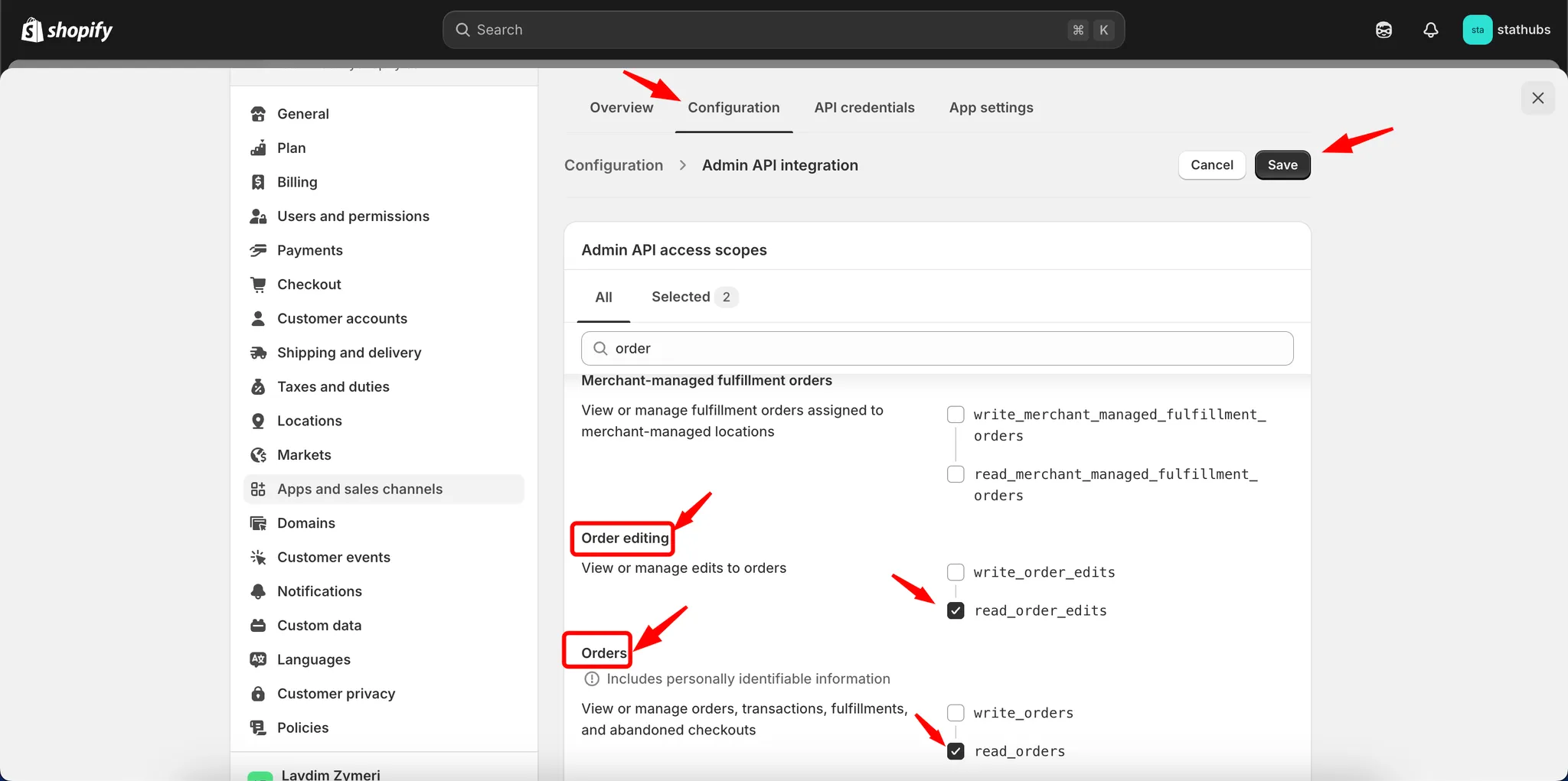 Shopify – setup 3